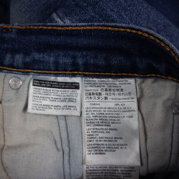 Levi's 514 Straight Denim Jeans 34x32 - Picture 6 of 8